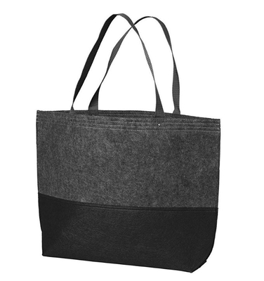 고객 폴리에스테르 2 밀리미터 35x30x15cm 300gsm 팰트 여성용 대형 손가방