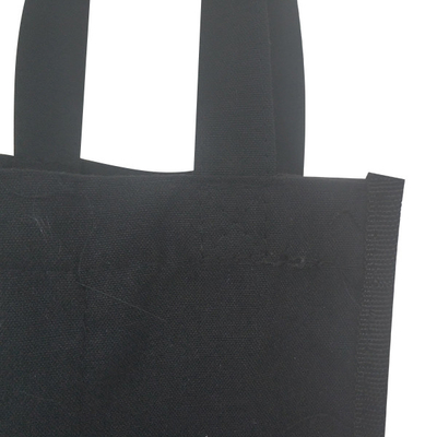 검정색 캔버스 페이 18x9x27cm CMYK 2 병 와인 봉지